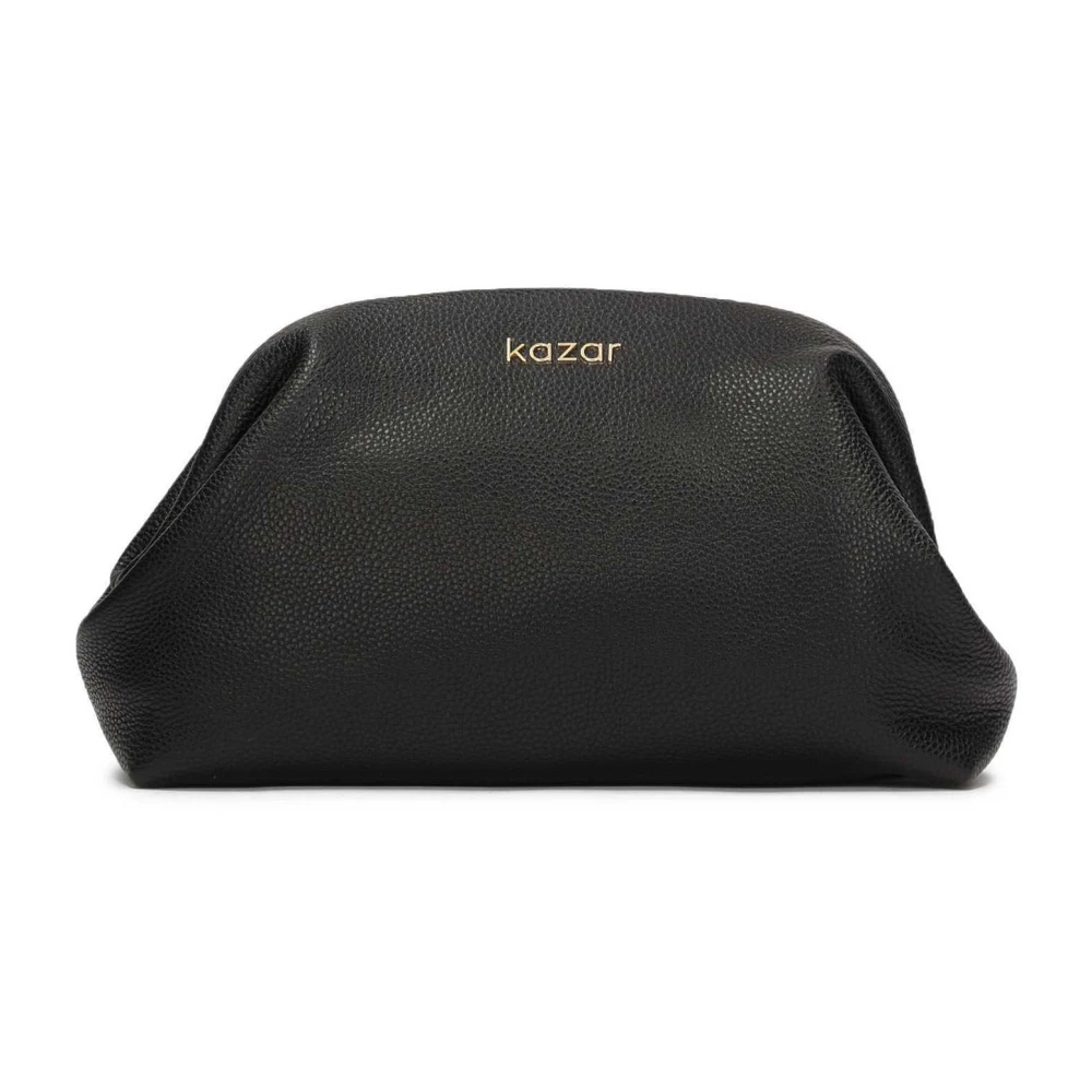 Kazar Zwarte clutch tas om in de hand te dragen Black Dames