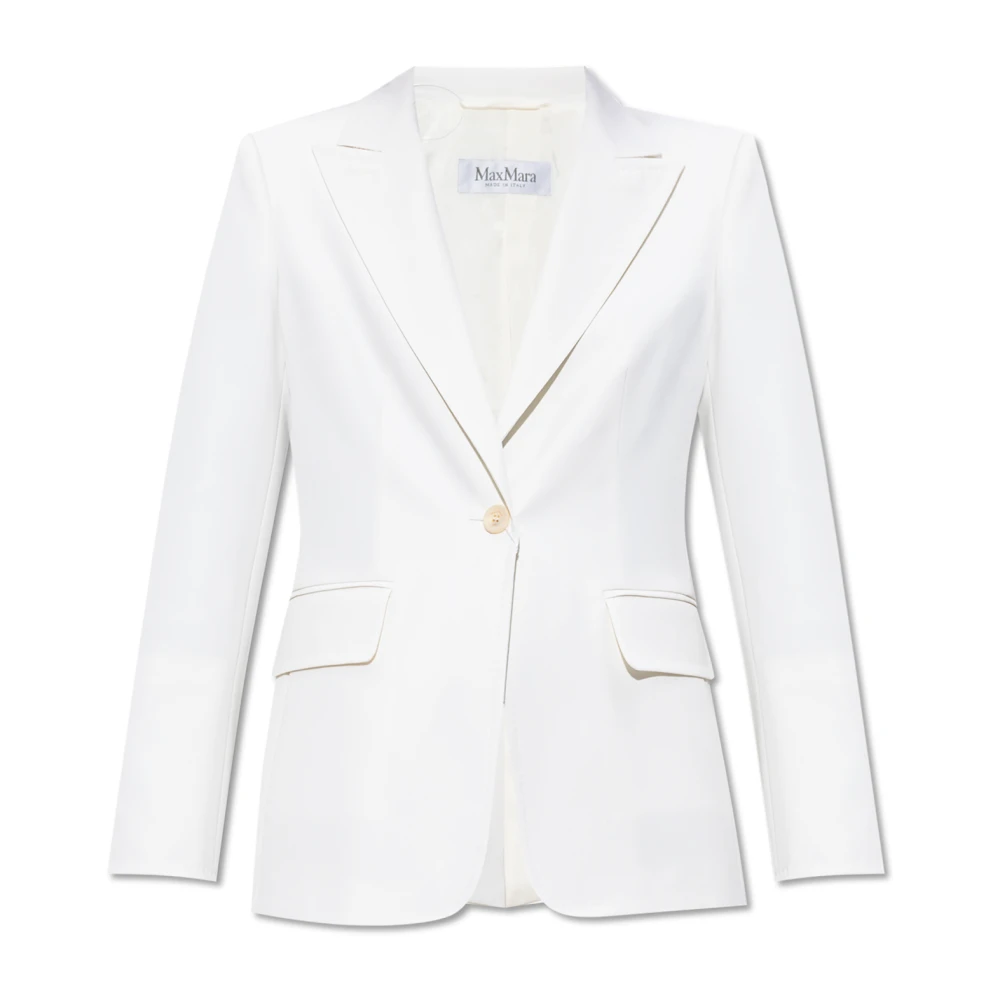 Max Mara Wollen blazer 'Palchi' White Dames