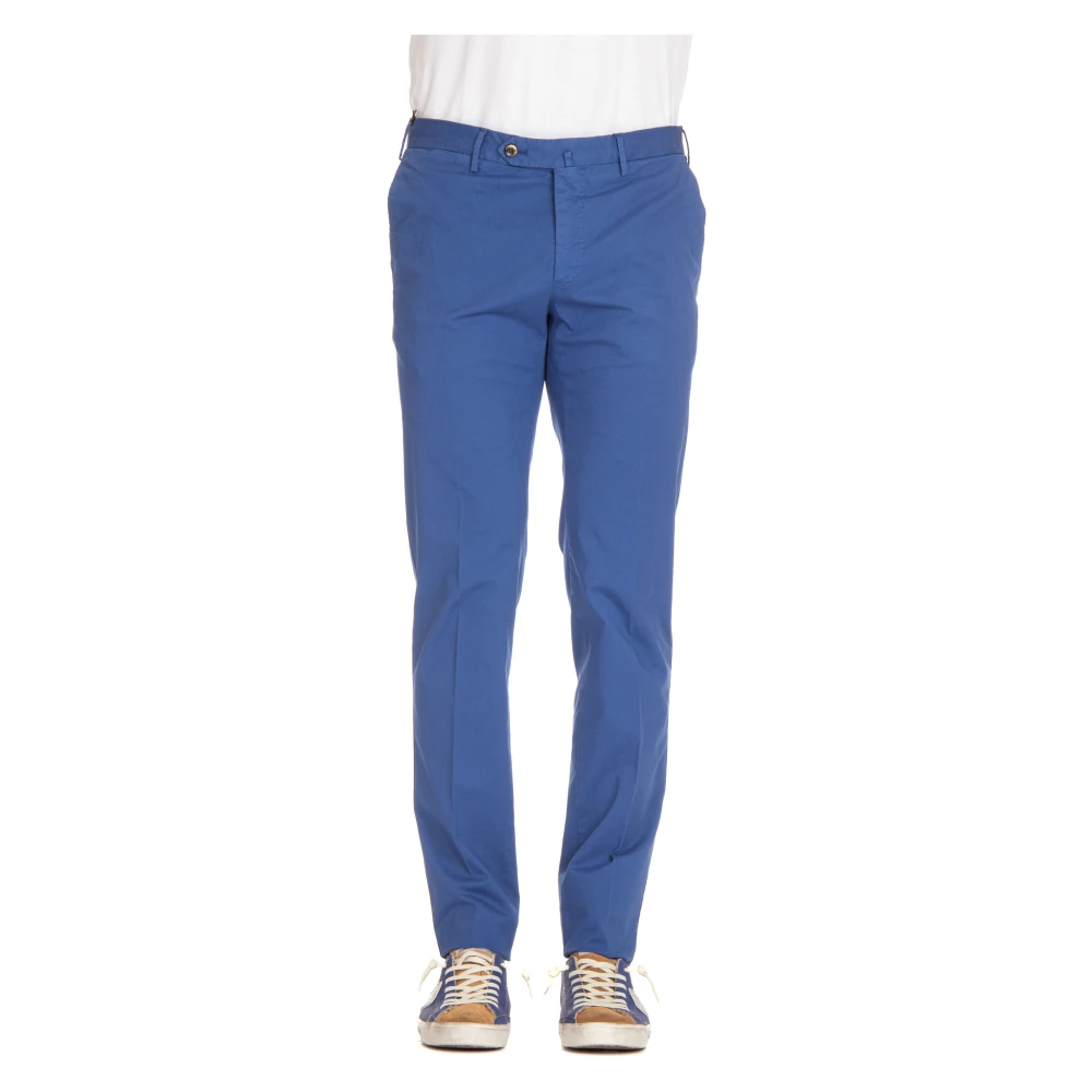 Pt Torino Men's Blue Slim-Fit Trousers - Slim-Fit Trousers - 2XL - Trousers