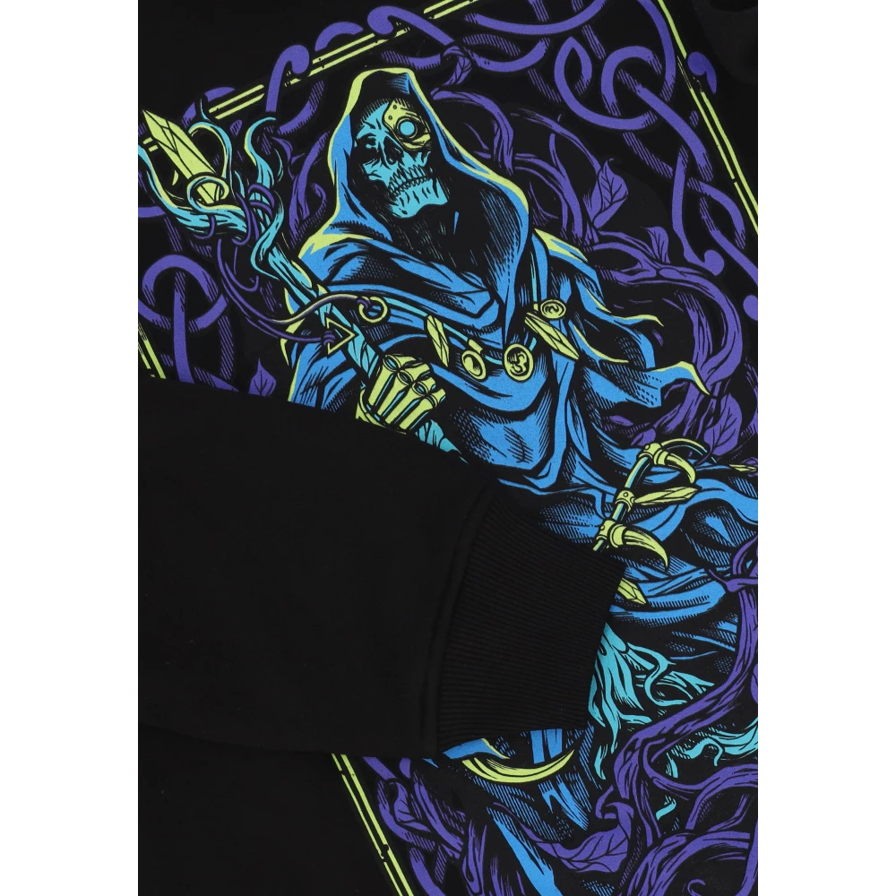 Dolly Noire Zwarte Cyber Druid Klimsweatshirt Black Heren