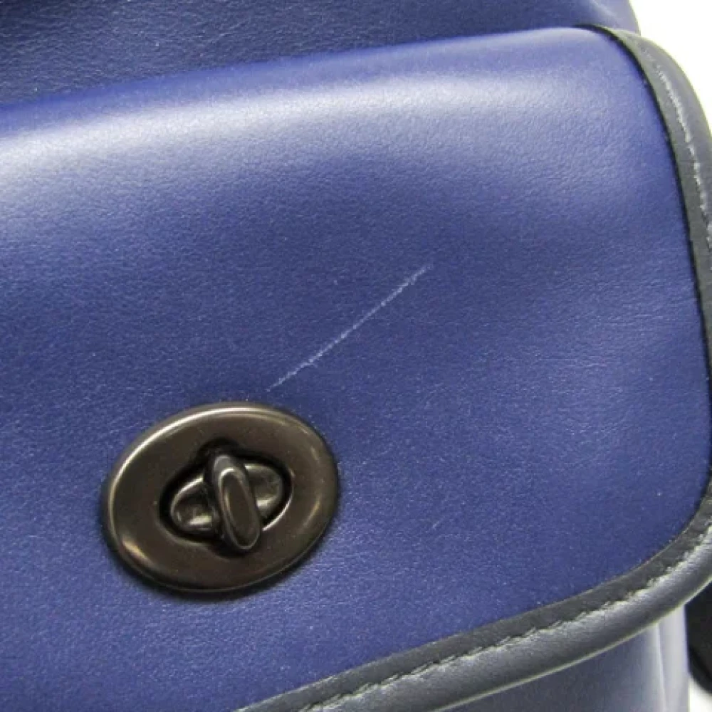 Coach Pre-owned Leather backpacks Blue Dames