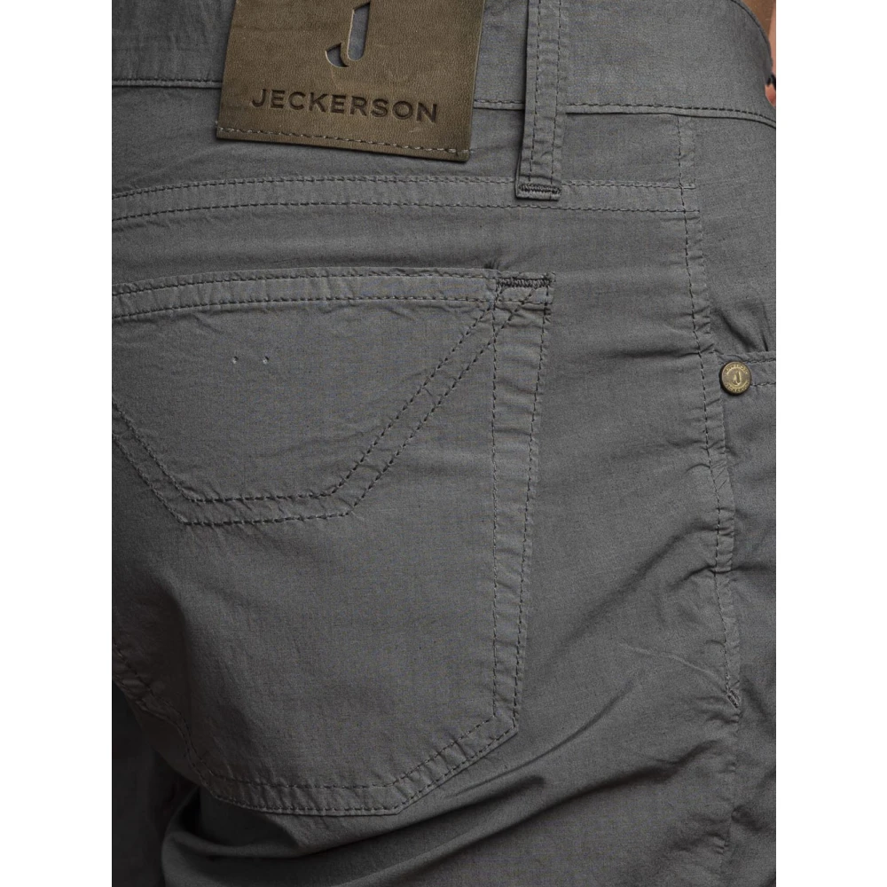 Jeckerson Grijze Casual Katoenen Bermuda Shorts Gray Heren