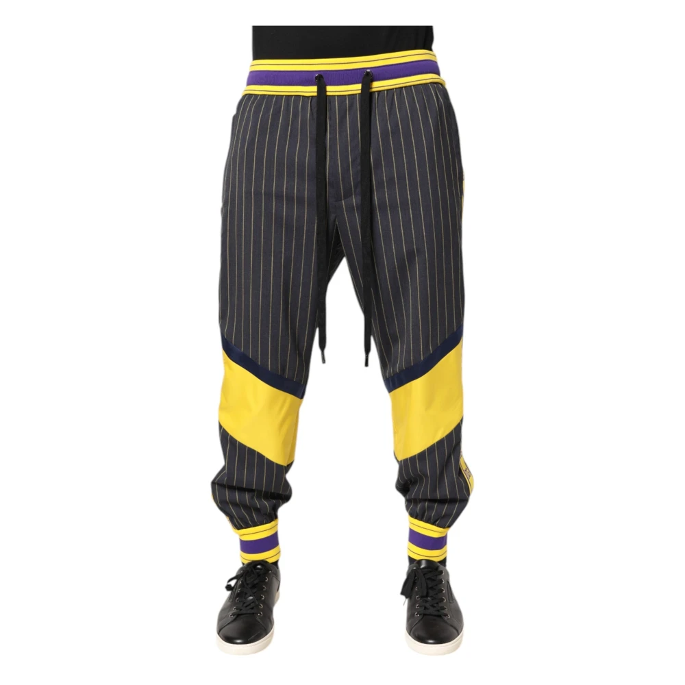 Dolce & Gabbana Men's Multicolor Cotton Jogger Pants