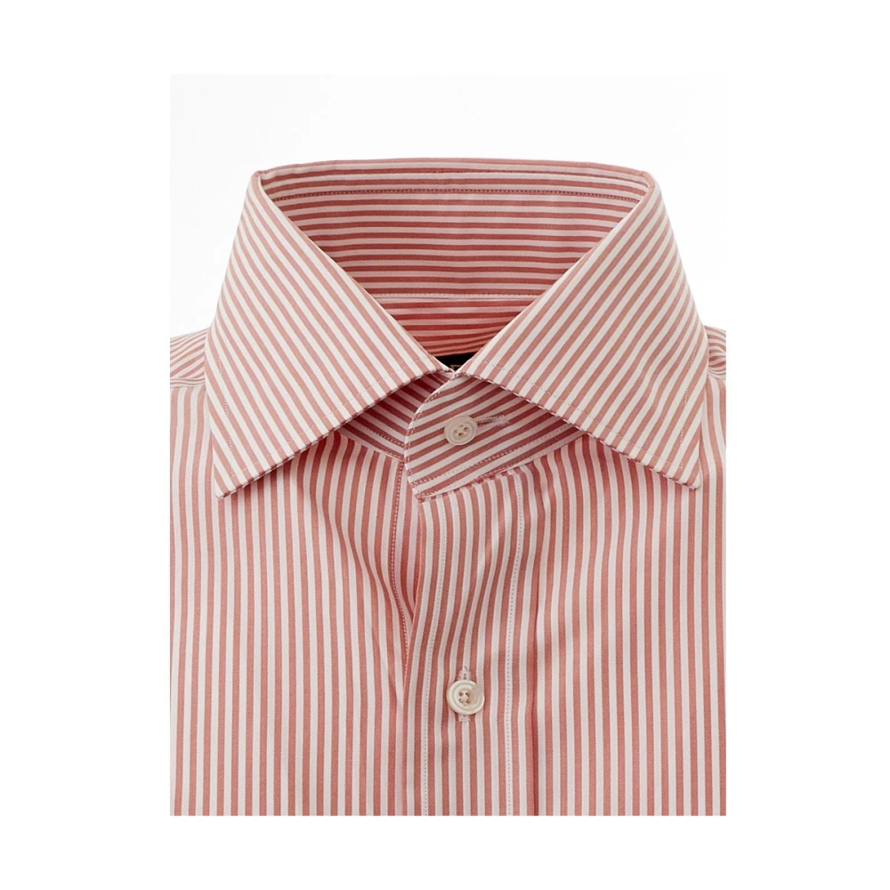 Tom Ford Elegant Pink Cotton Shirt Men Pink Heren