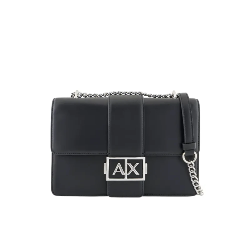 Armani Exchange Women's Black Cross Body Bags, One Size, Jodie Crossbody Bag