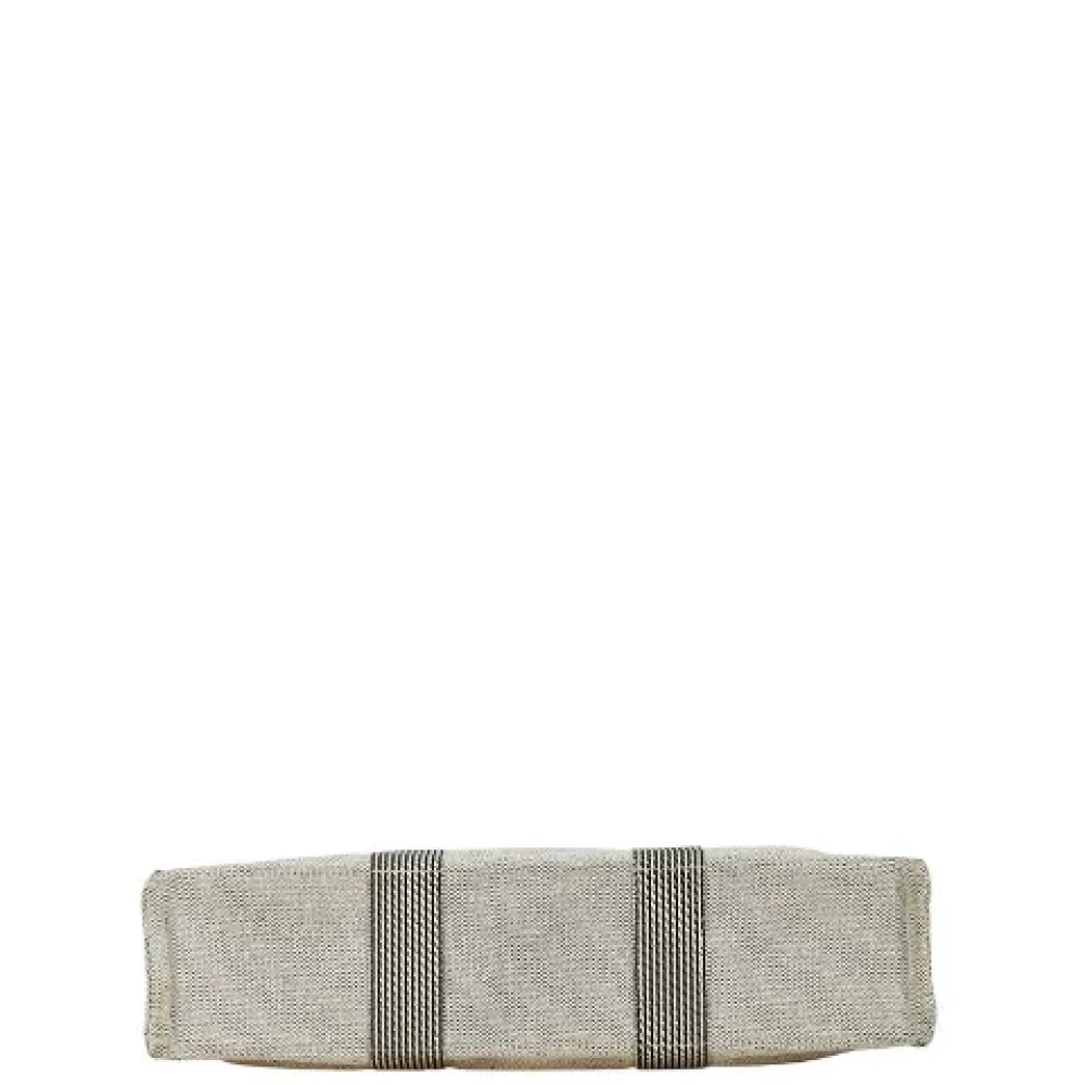 Hermès Vintage Pre-owned Canvas handbags Gray Dames