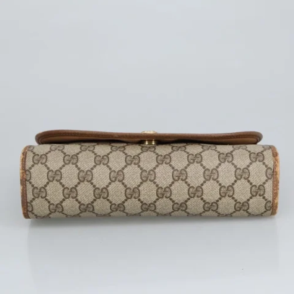 Gucci Vintage Pre-owned Canvas gucci-bags Beige Dames