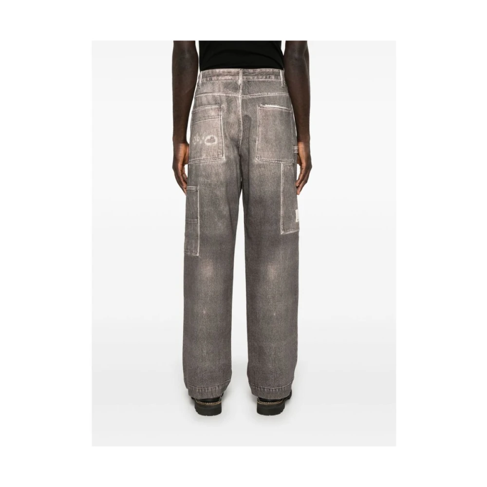 Emporio Armani Taupe Bruine Denim Jeans Brown Heren