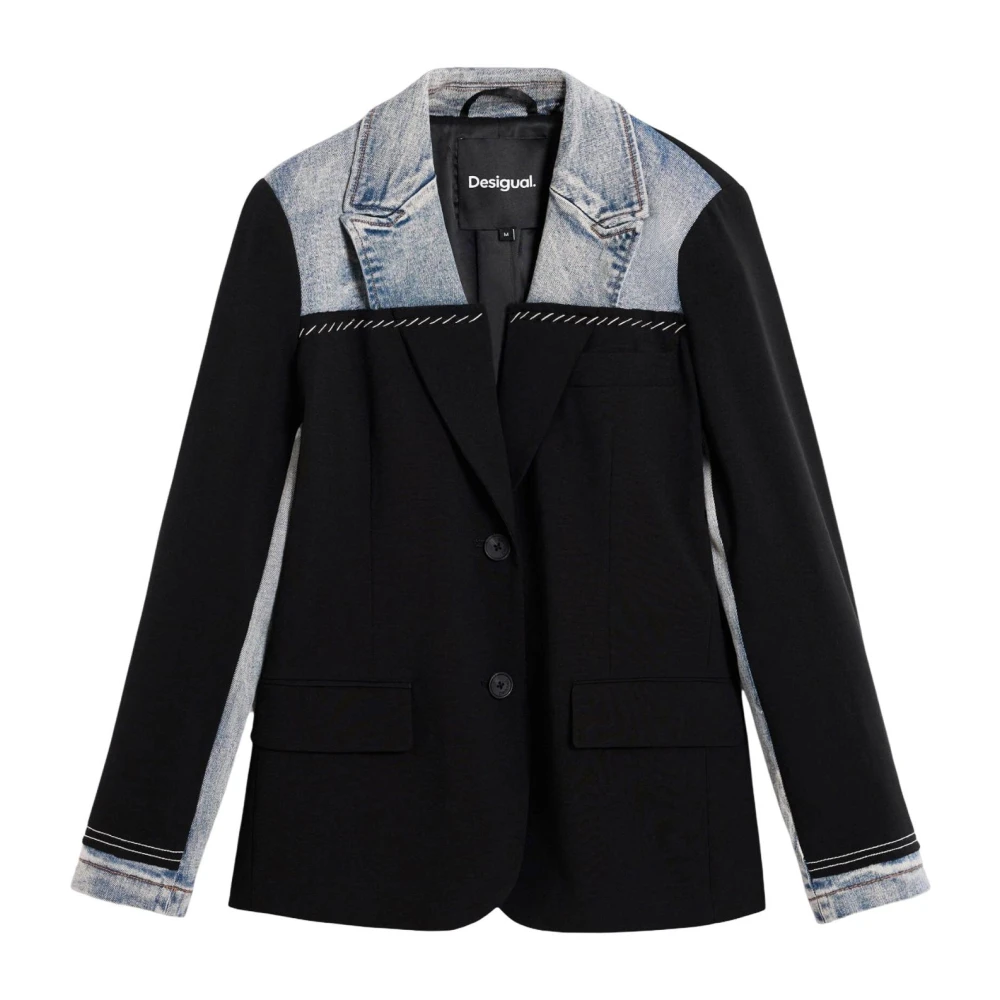 Desigual Donna Nero Ame Lord Blazer