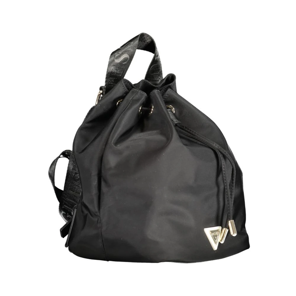 Guess Zwarte Polyethyleen Rugzak Black Dames