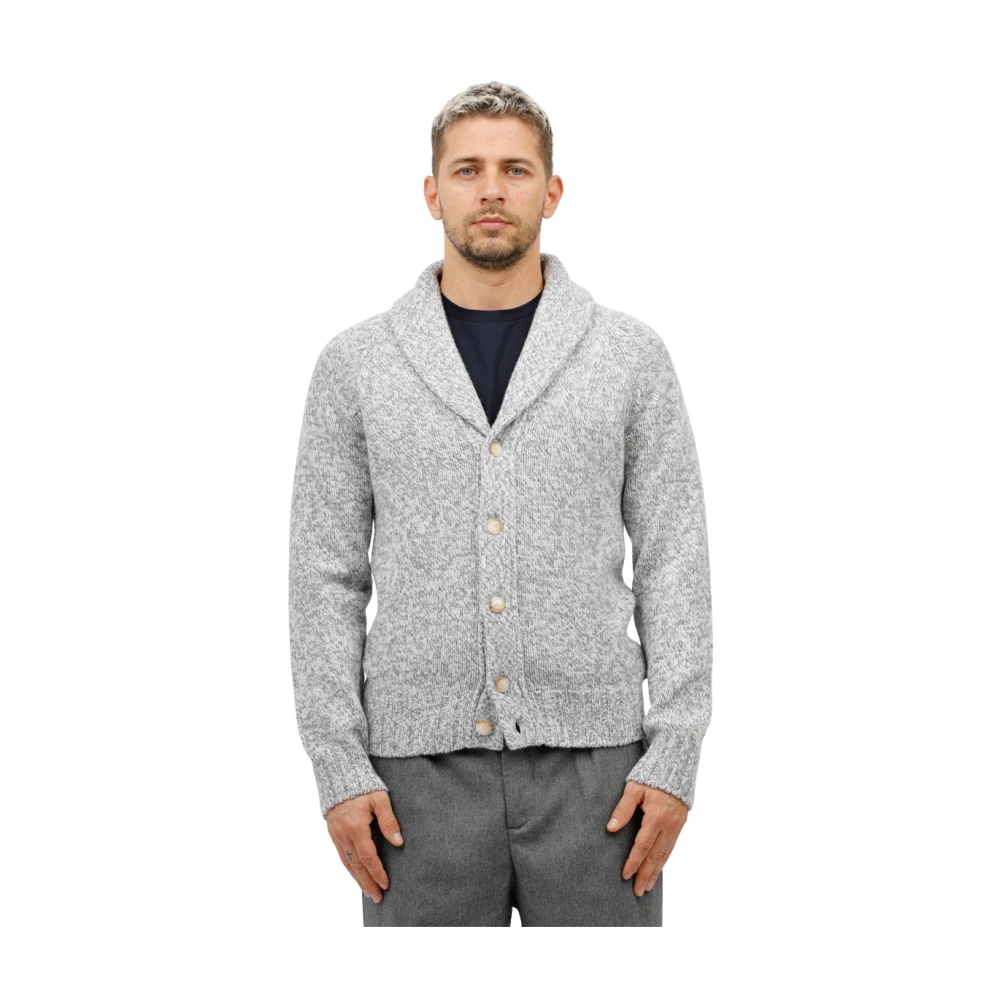 Gran Sasso Vest met sjaalkraag Gray Heren