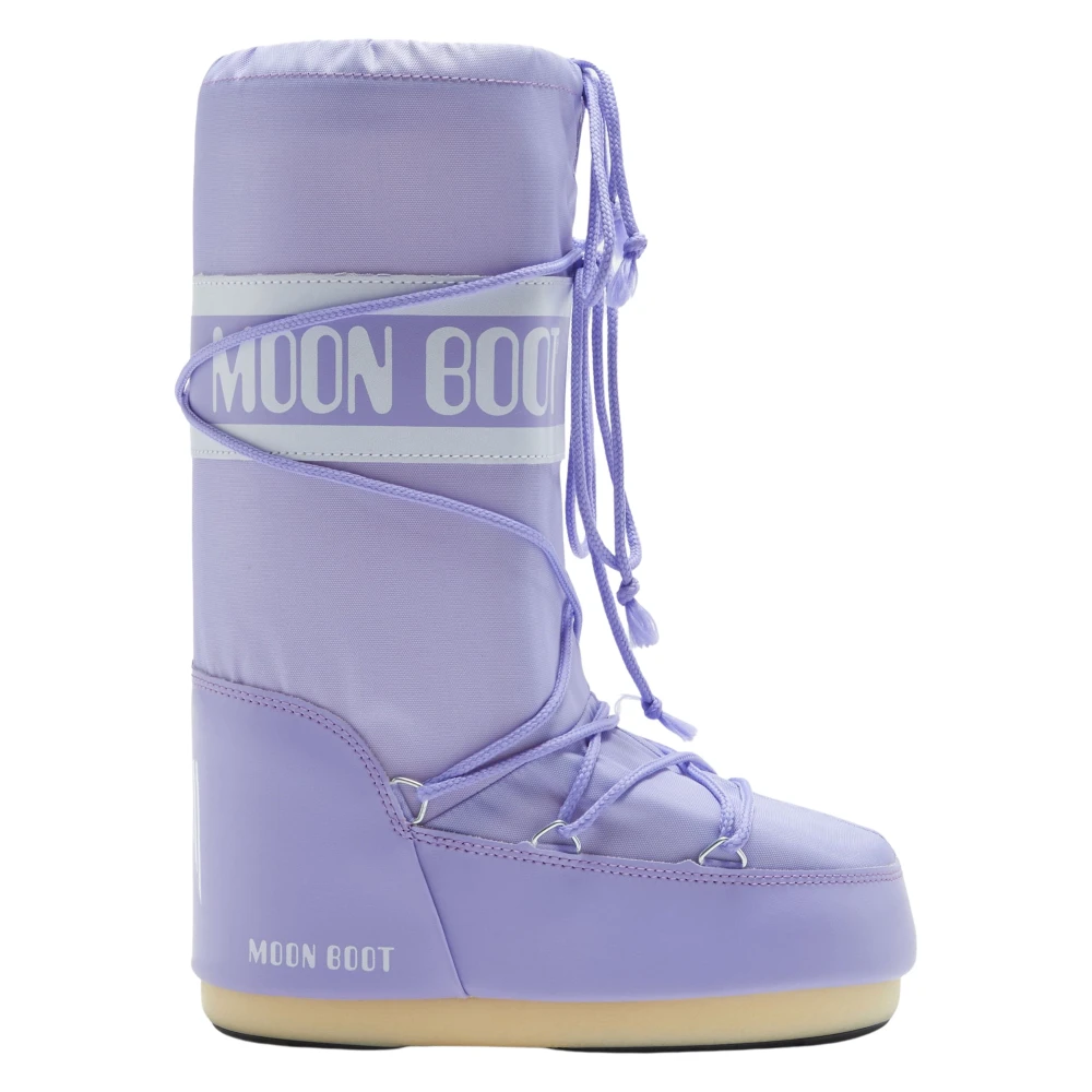 Moon Boot Girls Purple Kids Boots, 23 Eu, Icon Boots