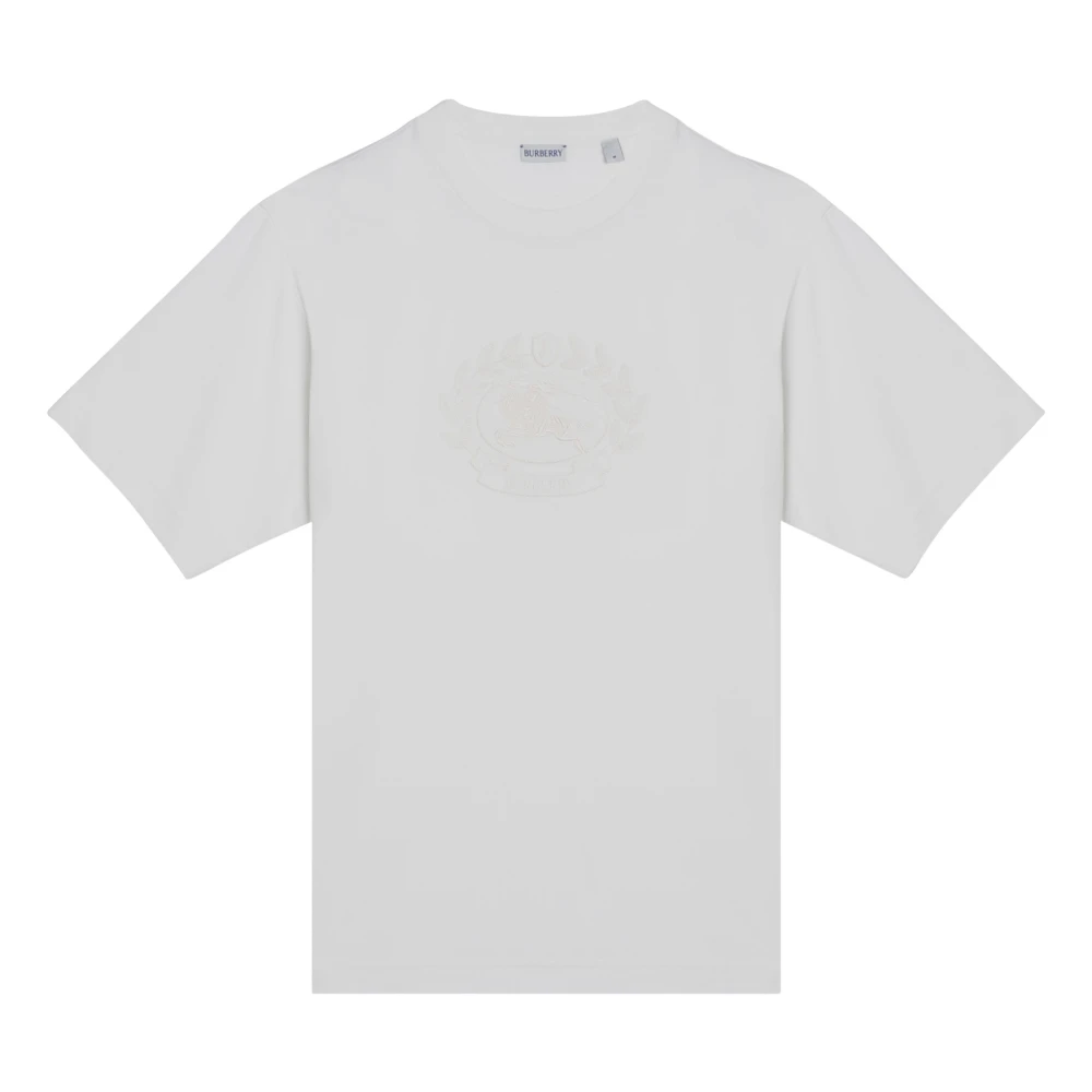 Burberry Kortärmad Crew Neck T-shirt White, Herr