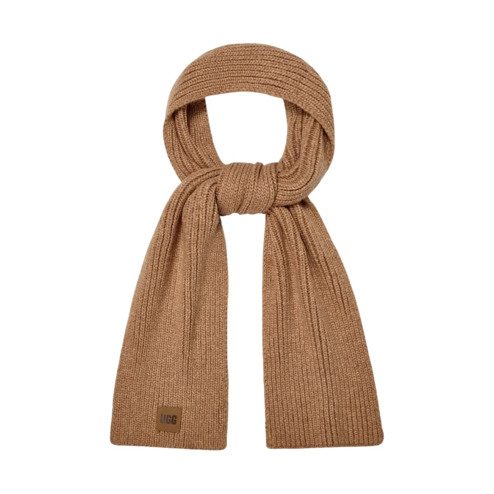 Ugg Chunky Rib Gebreide Sjaal Brown Dames