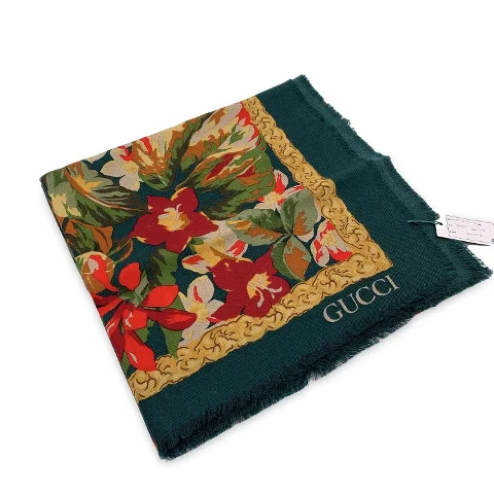 Gucci Vintage Pre-owned Wool scarves Multicolor Dames
