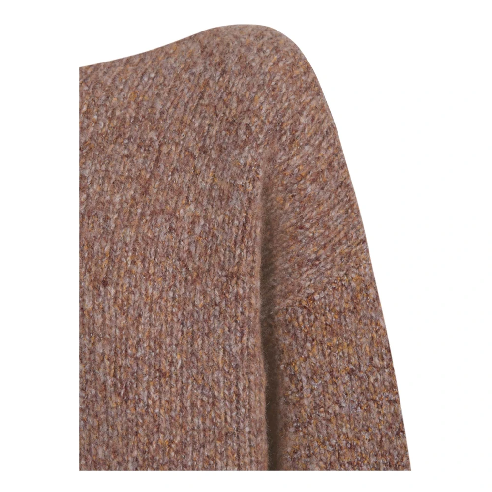 Cortana Roze Kasjmier Zijden Jersey Top Beige Dames