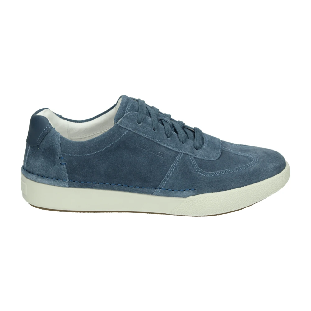 Josef Seibel Blauwe Leren Sneakers Claire 07 Dames Schoenen