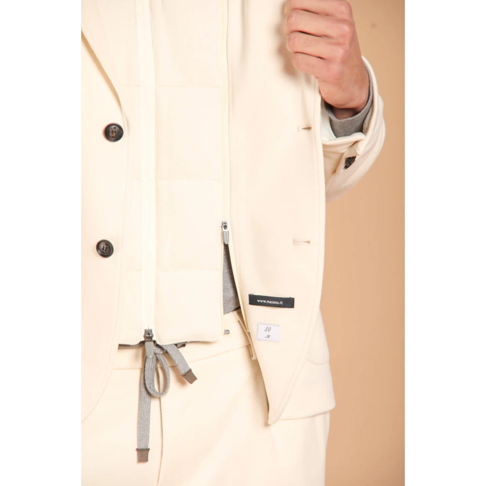 Mason's Winter Wolblend Blazer Regular Fit Beige Heren