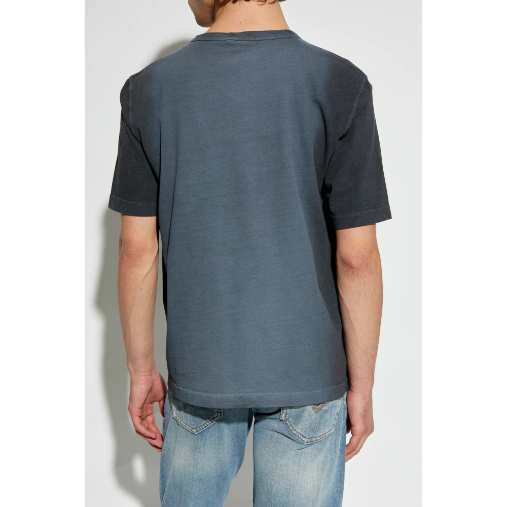 Diesel T-shirt `T-Adjust-Q2` Gray Heren