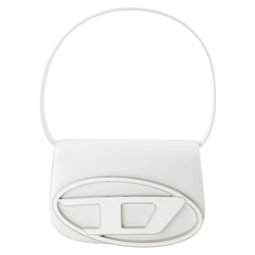 Diesel Women's White Shoulder Bags, One Size, Leather Shoulder Bag 1Dr