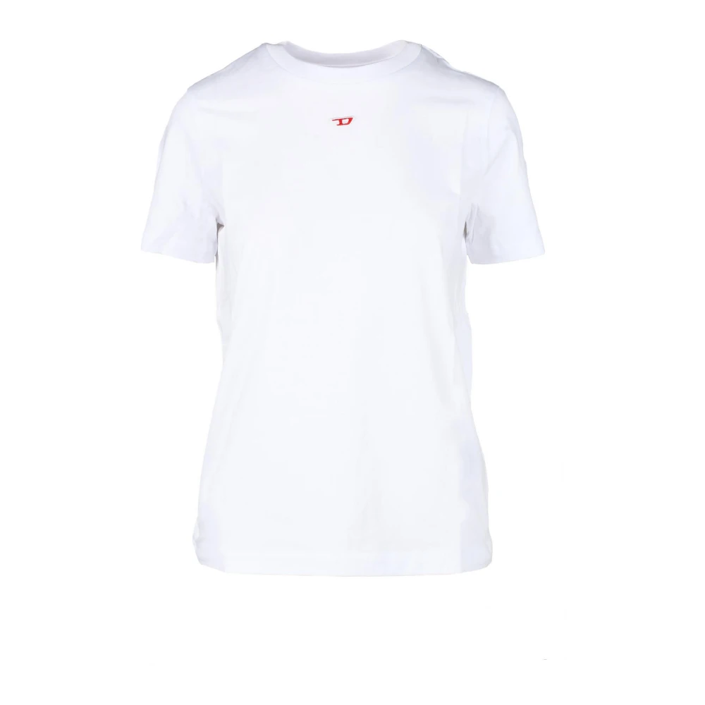 Diesel Vit T-shirt för kvinnor White, Dam
