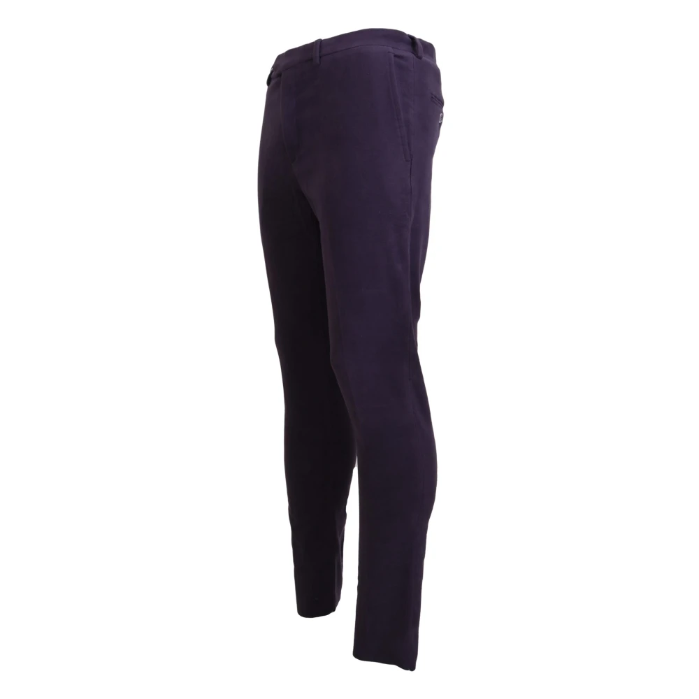 Bencivenga Slim-fit Trousers Purple Heren