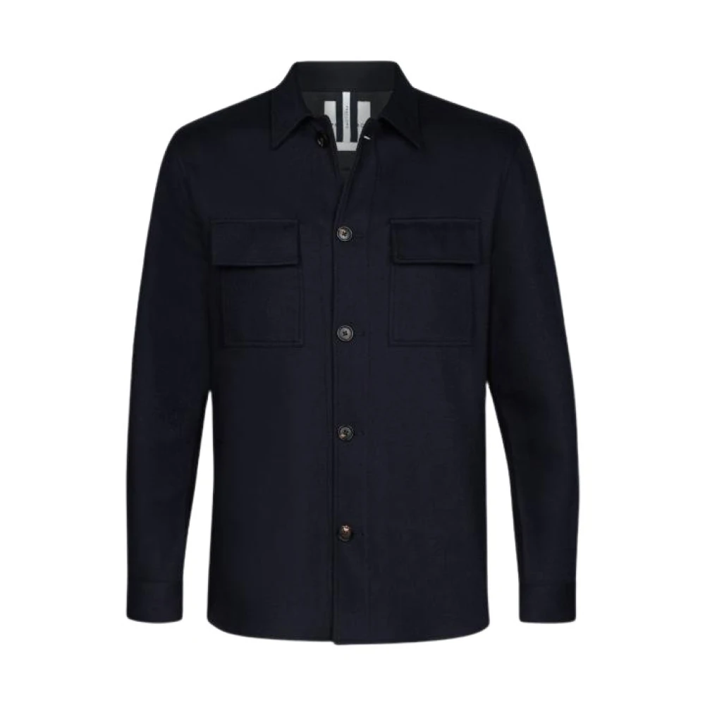 Profuomo Stijlvolle Overshirt voor Moderne Garderobe Blue Heren
