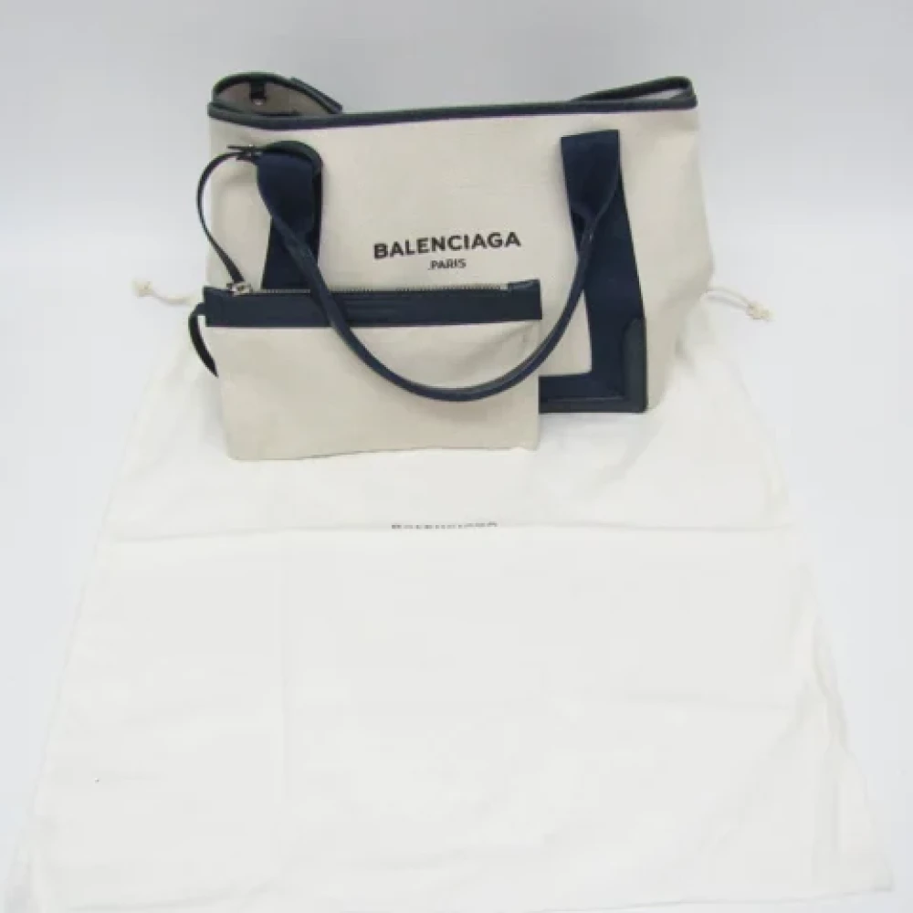 Balenciaga Vintage Pre-owned Canvas handbags White Dames