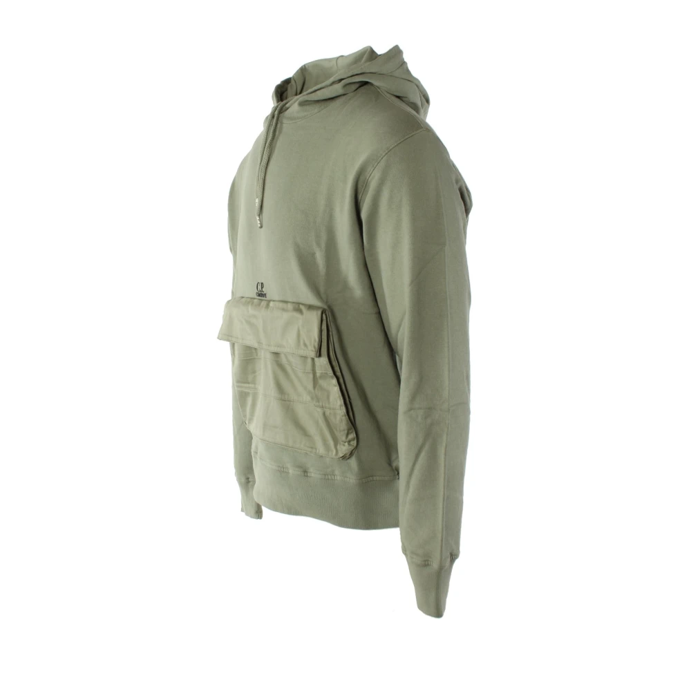 C.P. Company Groene Katoenen Fleece Sweater voor Heren Green Heren
