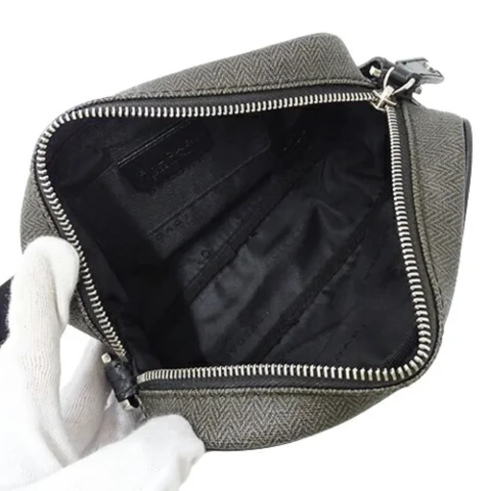 Bvlgari Vintage Pre-owned Plastic shoulder-bags Gray Heren