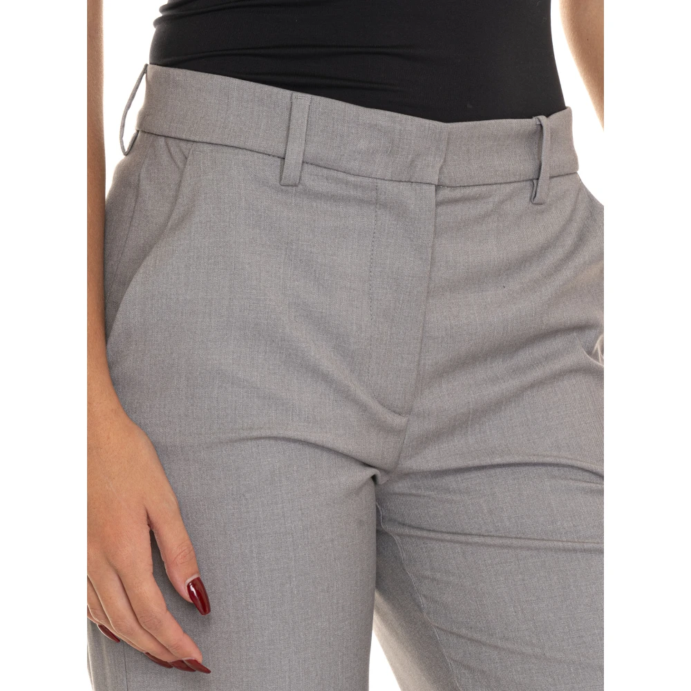 Liu Jo Rechte broek met zakken Gray Dames