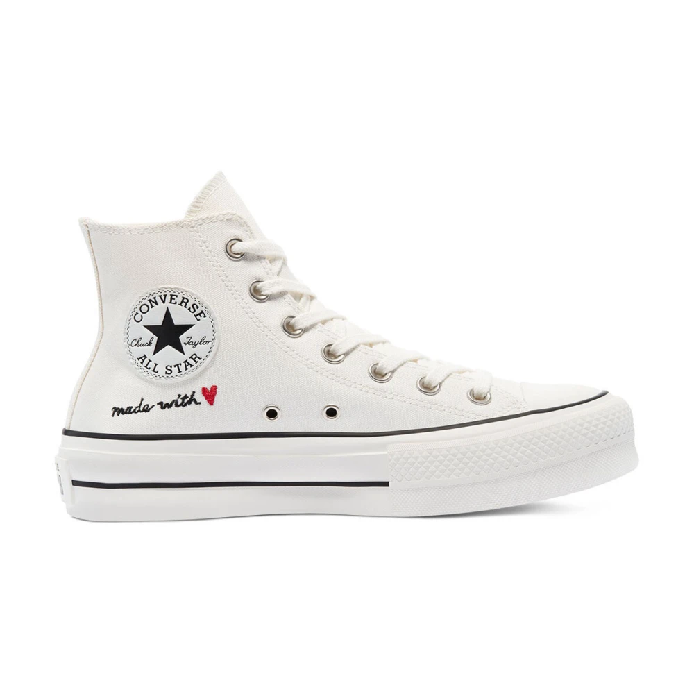 Converse Vita Lift Hi Plimsolls med Plattform White, Dam