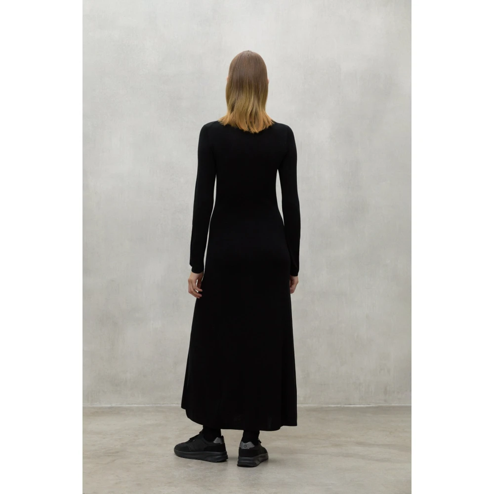 Ecoalf Zwarte Jurk 319 Black Dames