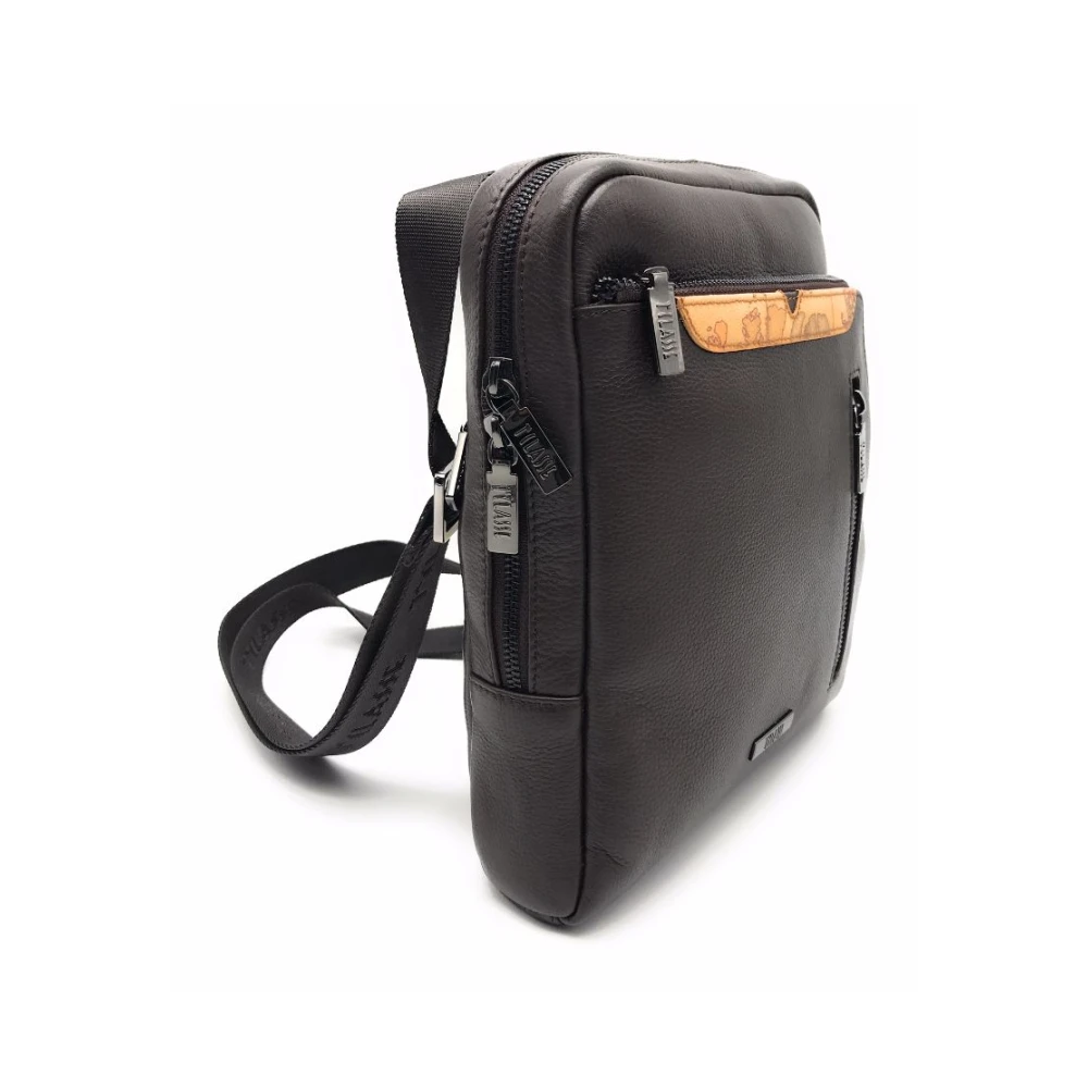 Alviero Martini 1a Classe Geo Classic Schoudertas Black Heren