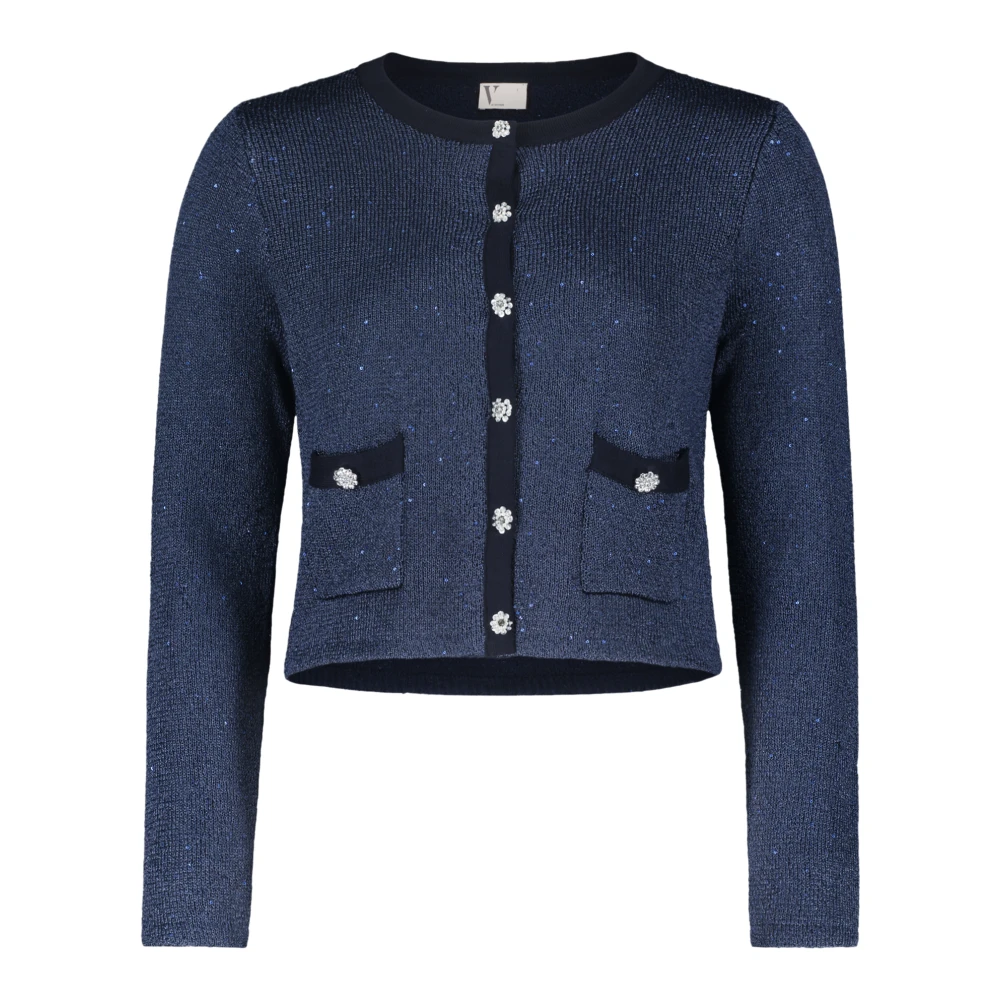Vera Mont Cardigan met sierstenen Blue Dames