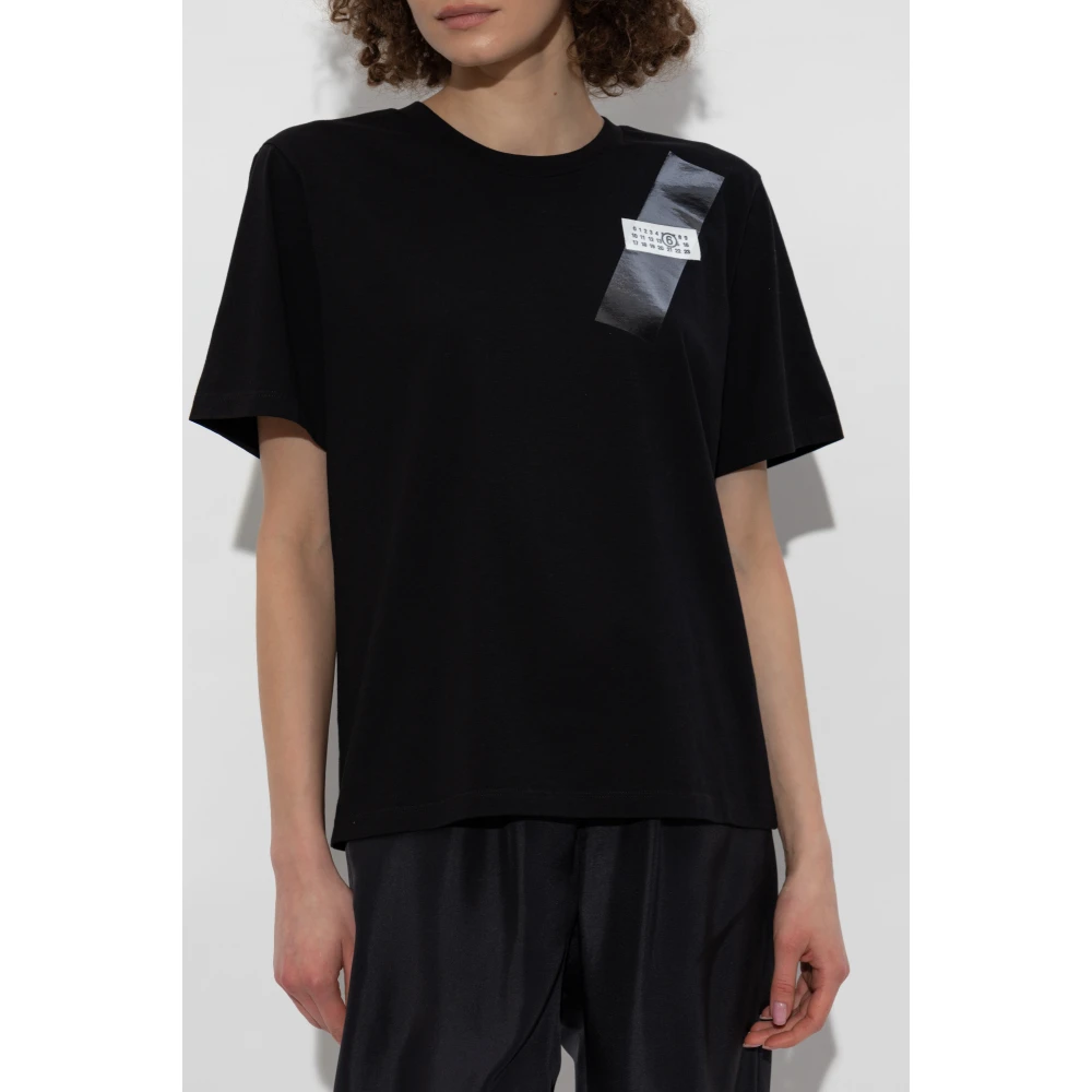 MM6 Maison Margiela T-shirt met print Black Dames