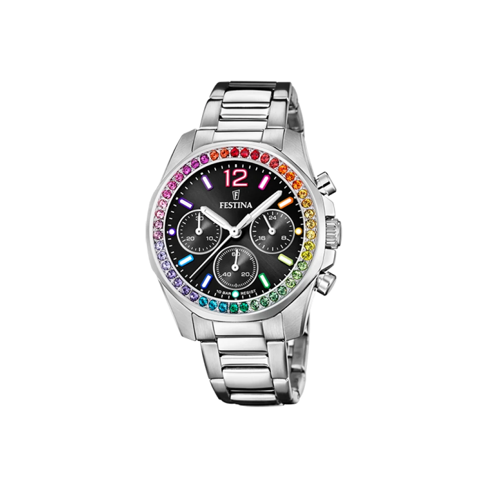 Festina Boyfriend Armbanduhr Für Damen F20606/3 Quarz Rainbow Analog 38,1 mm - Bild 5