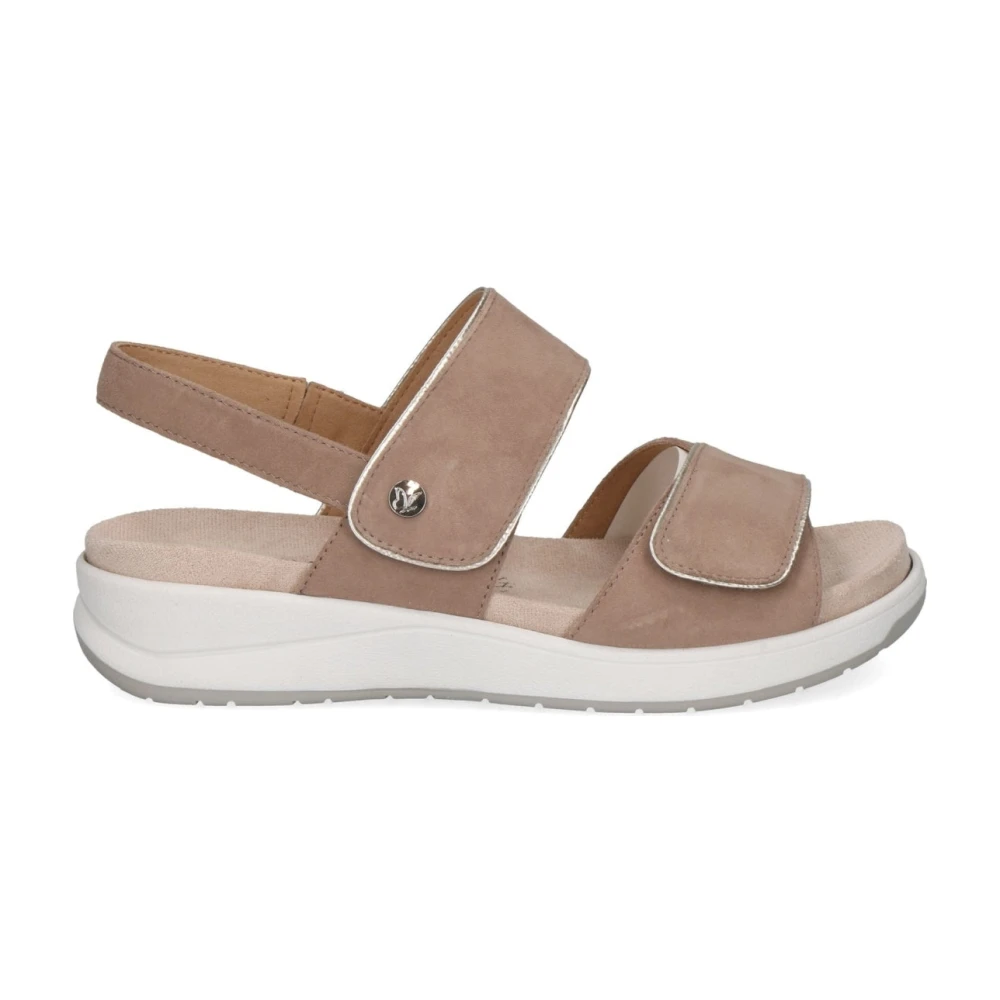 Caprice Women's Beige Casual Flat Sandals - Flat Sandals - 7 Uk - Shoes