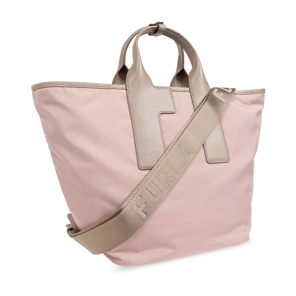 Furla Piuma Grote shopper tas Pink Dames