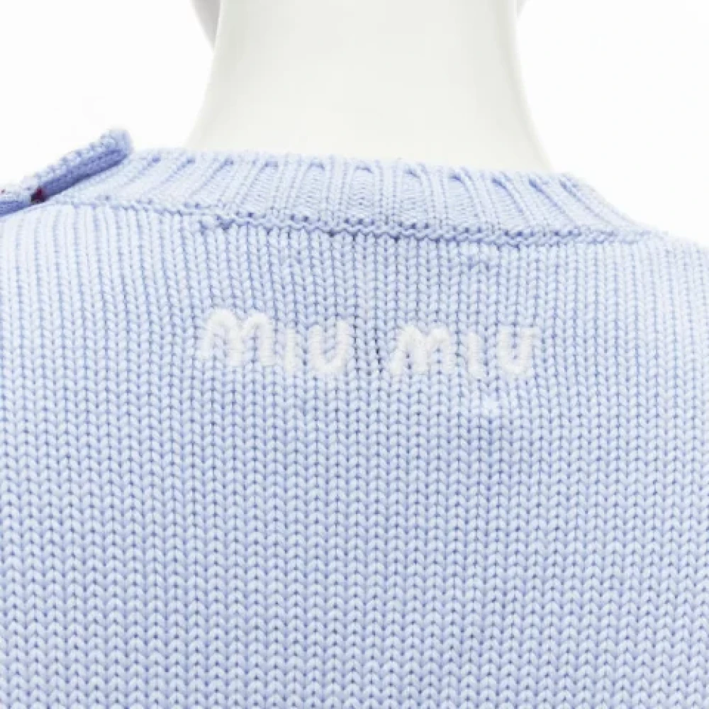 Miu Pre-owned Wool tops Blue Dames