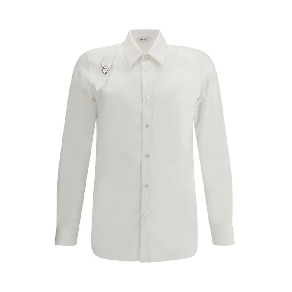 alexander mcqueen Oversized Shirt van Katoenpopeline White Heren