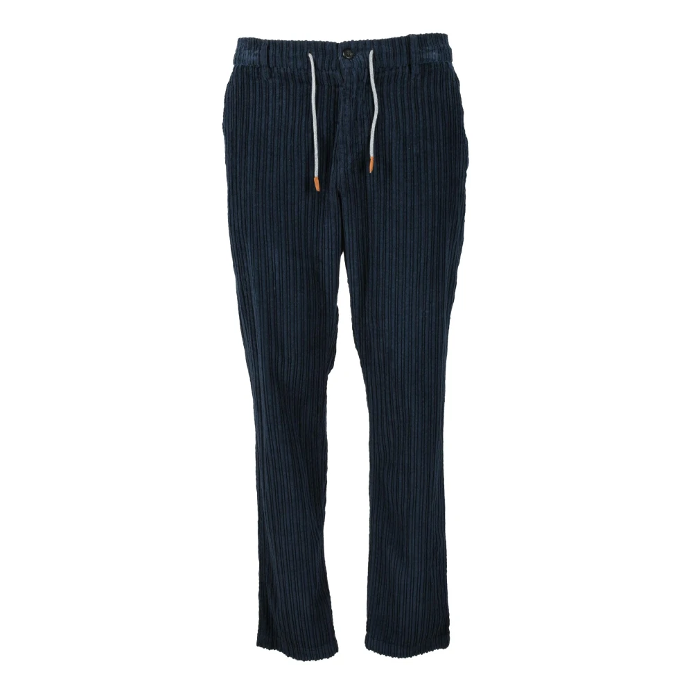 Eleventy Katoenen Casual Broek Blue Heren