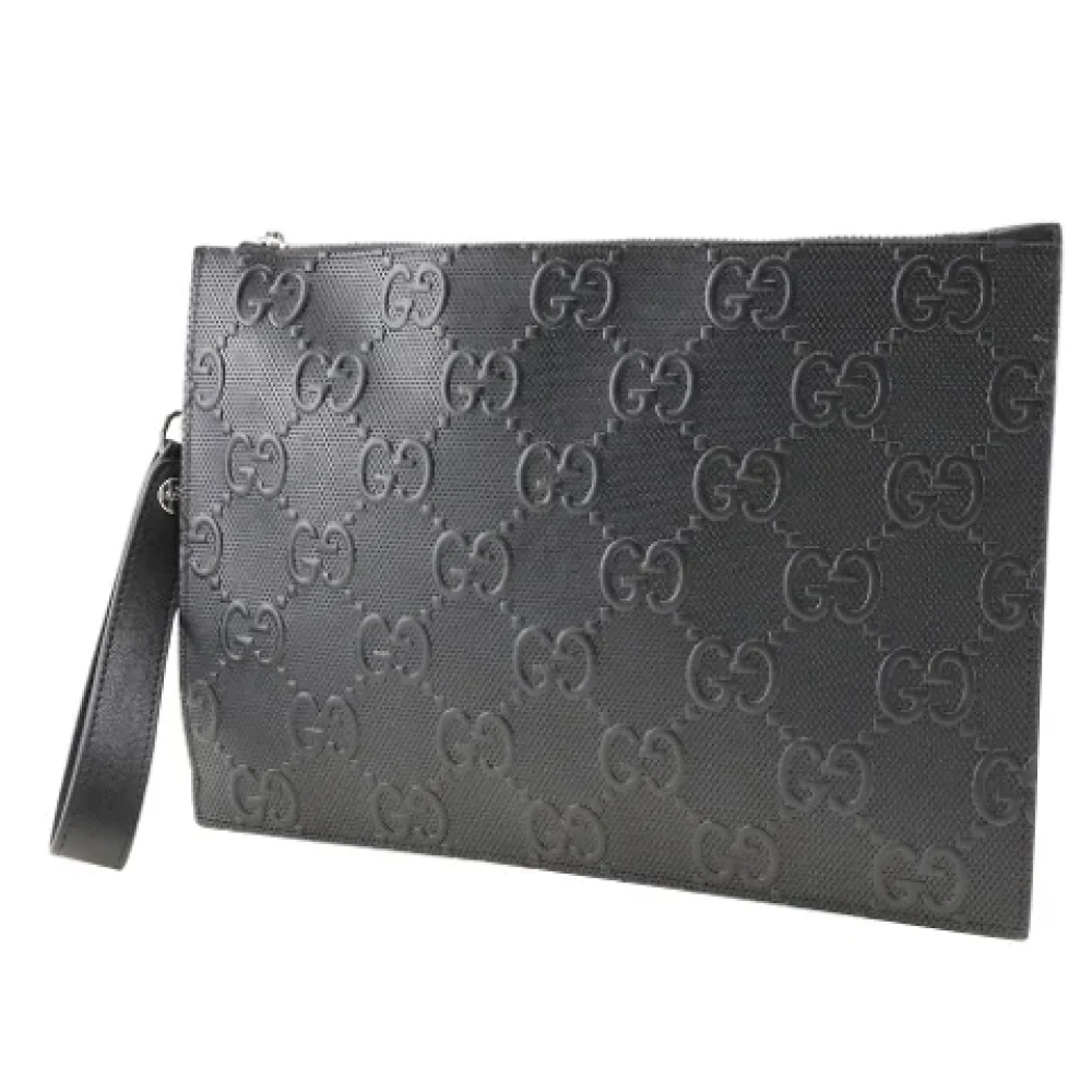 Gucci Vintage Pre-owned Leather handbags Black Dames