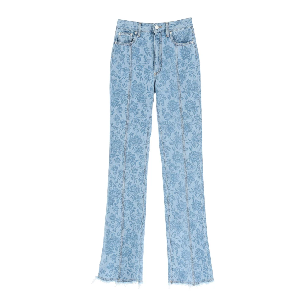 Alessandra Rich Straight Jeans Blue Dames