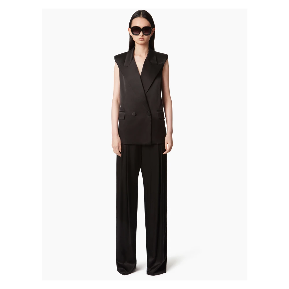 Nina Ricci Dubbelbreasted Mouwloos Black Dames