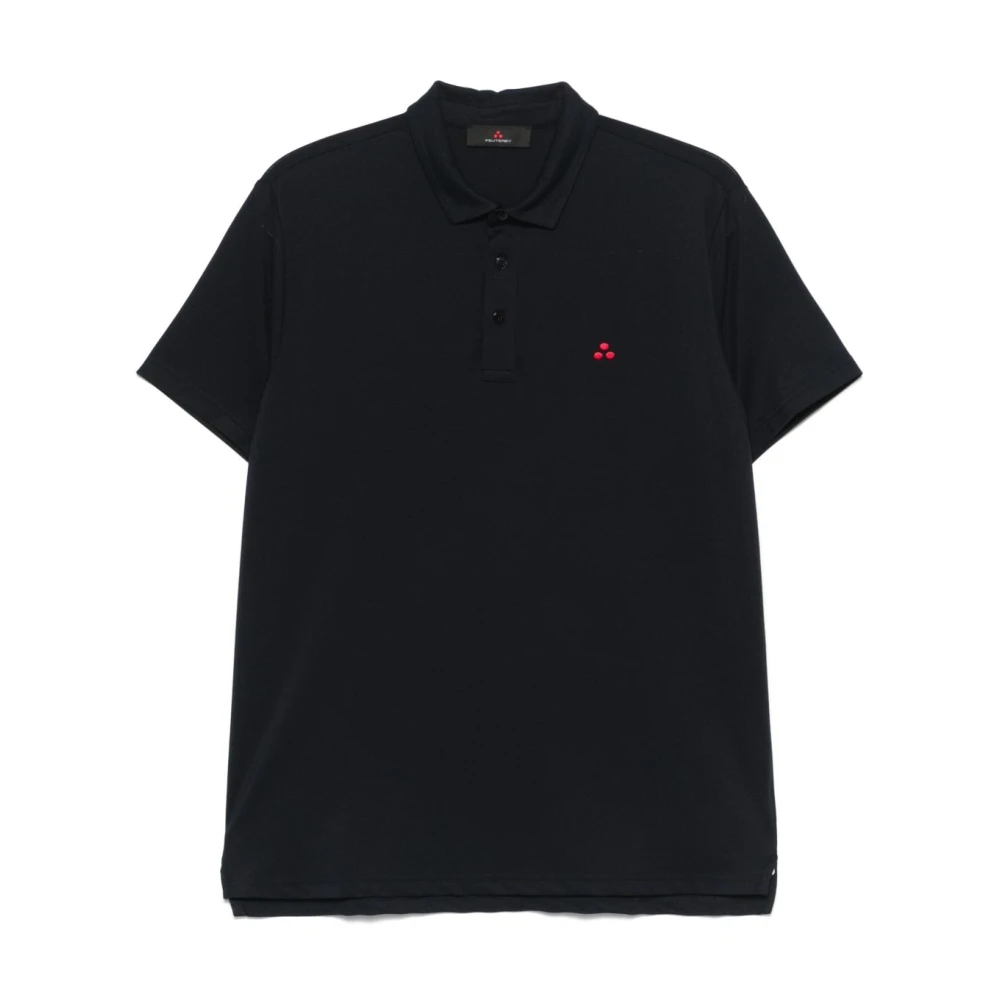 Peuterey Blue Polo Shirts, Male, S, Piqué Polo Shirt