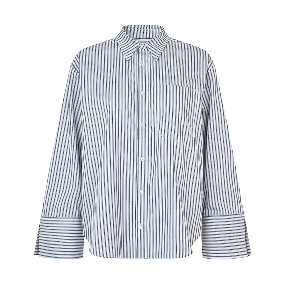 Modström Lainey Blouse met Lange Mouwen Blue Dames