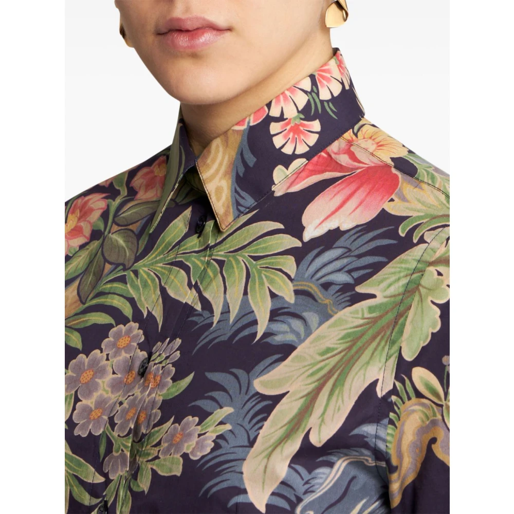ETRO Bloemenprint Knoopshirt Multicolor Dames