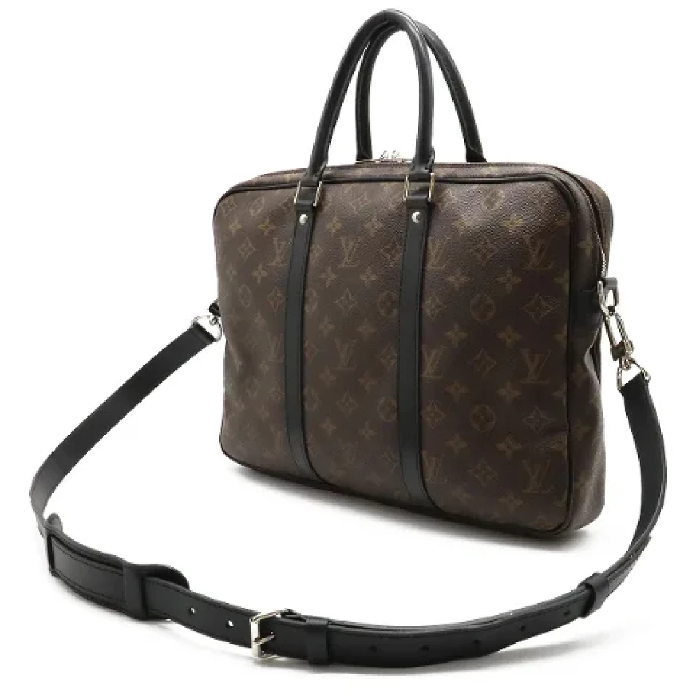 Louis Vuitton Vintage Pre-owned Canvas briefcases Brown Dames