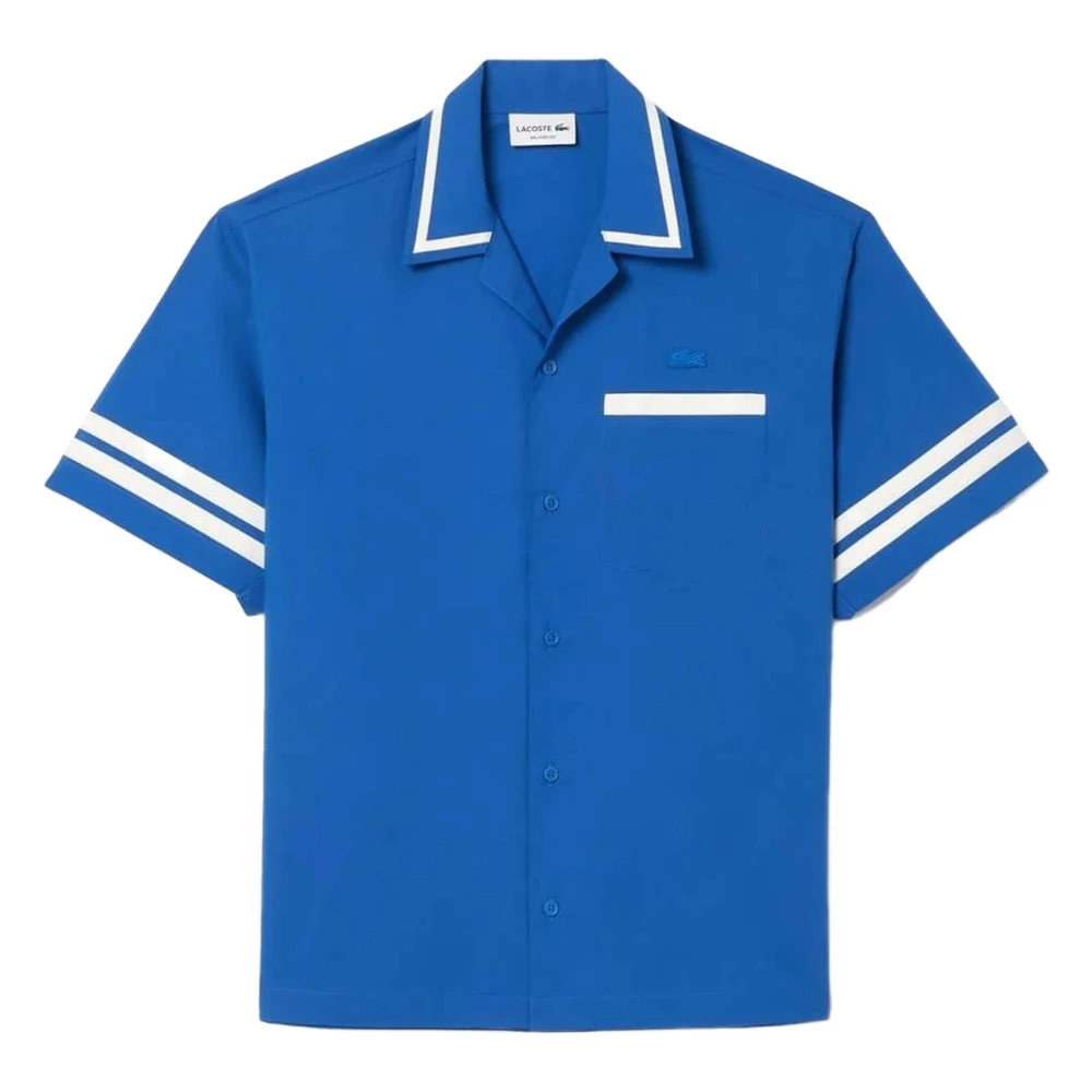 Lacoste Overhemd Blue Heren